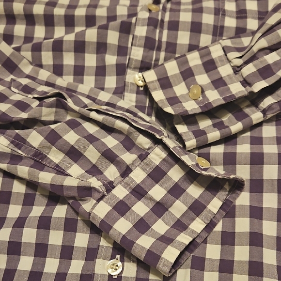 J. Crew Purple Checkered Men's Shirt - Picture 5 of 7